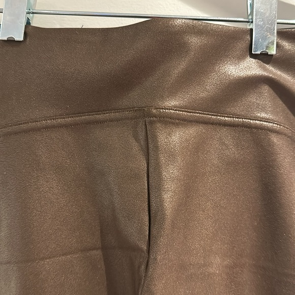 SPANX faux leather brown leggings - Picture 3 of 4